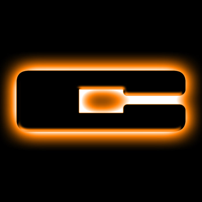 Oracle Lighting 3141-C-005 Universal Illuminated LED Letter Badges - Matte Black Surface Finish - C - Truck Part Superstore