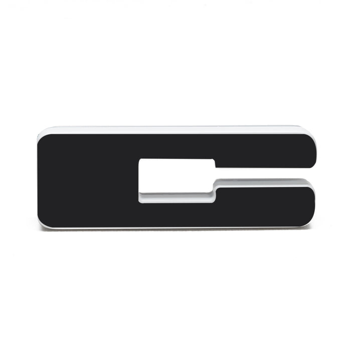 Oracle Lighting 3141-C-005 Universal Illuminated LED Letter Badges - Matte Black Surface Finish - C - Truck Part Superstore