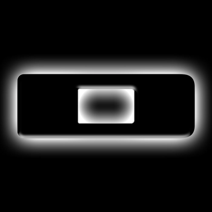 Oracle Lighting 3141-D-001 Universal Illuminated LED Letter Badges - Matte Black Surface Finish - D - Truck Part Superstore