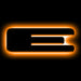 Oracle Lighting 3141-E-005 Universal Illuminated LED Letter Badges - Matte Black Surface Finish - E - Truck Part Superstore