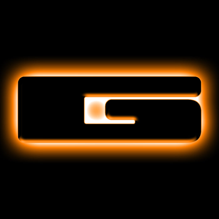 Oracle Lighting 3141-G-005 Universal Illuminated LED Letter Badges - Matte Black Surface Finish - G - Truck Part Superstore