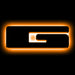 Oracle Lighting 3141-G-005 Universal Illuminated LED Letter Badges - Matte Black Surface Finish - G - Truck Part Superstore