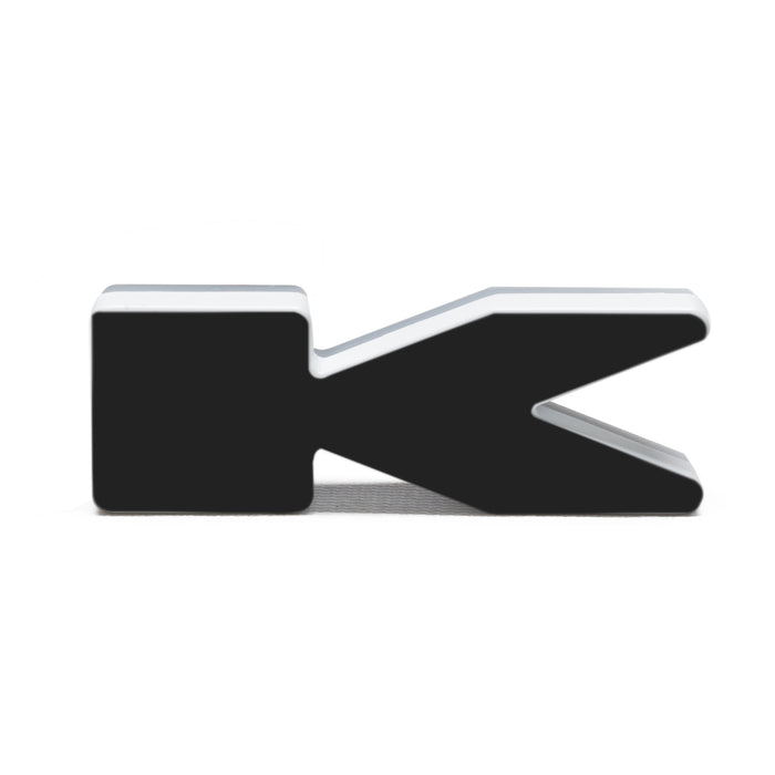 Oracle Lighting 3141-K-005 Universal Illuminated LED Letter Badges - Matte Black Surface Finish - K - Truck Part Superstore