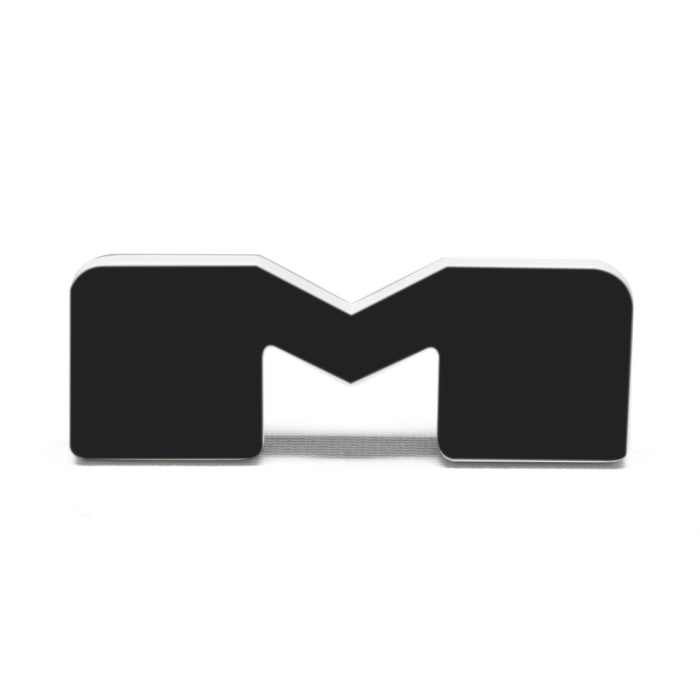 Oracle Lighting 3141-M-005 Universal Illuminated LED Letter Badges - Matte Black Surface Finish - M - Truck Part Superstore