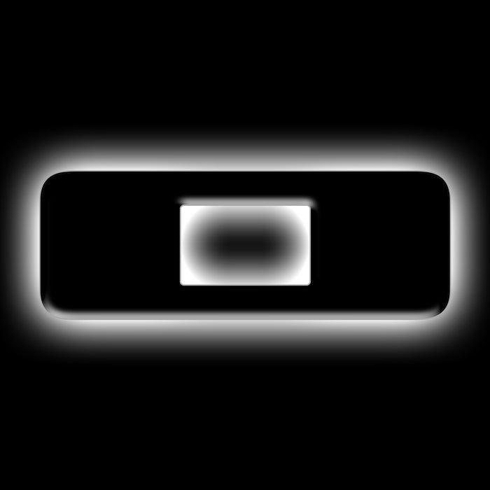 Oracle Lighting 3141-O-001 Universal Illuminated LED Letter Badges - Matte Black Surface Finish - O - Truck Part Superstore