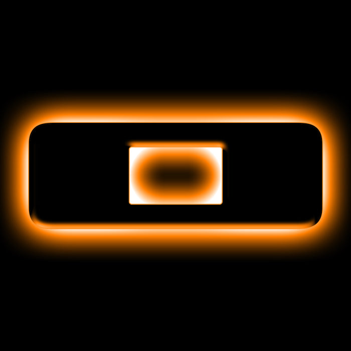 Oracle Lighting 3141-O-005 Universal Illuminated LED Letter Badges - Matte Black Surface Finish - O - Truck Part Superstore