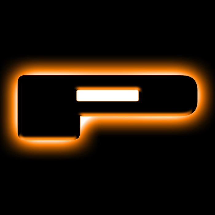 Oracle Lighting 3141-P-005 Universal Illuminated LED Letter Badges - Matte Black Surface Finish - P - Truck Part Superstore