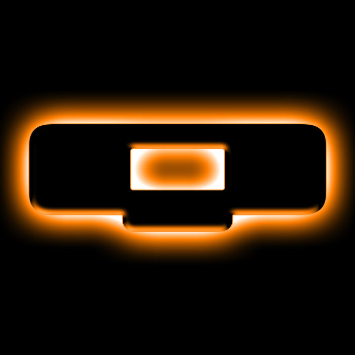 Oracle Lighting 3141-Q-005 Universal Illuminated LED Letter Badges - Matte Black Surface Finish - Q - Truck Part Superstore