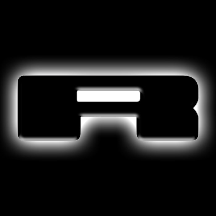 Oracle Lighting 3141-R-001 Universal Illuminated LED Letter Badges - Matte Black Surface Finish - R - Truck Part Superstore
