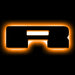 Oracle Lighting 3141-R-005 Universal Illuminated LED Letter Badges - Matte Black Surface Finish - R - Truck Part Superstore