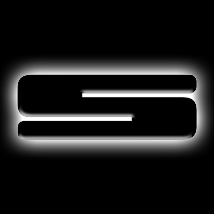 Oracle Lighting 3141-S-001 Universal Illuminated LED Letter Badges - Matte Black Surface Finish - S - Truck Part Superstore