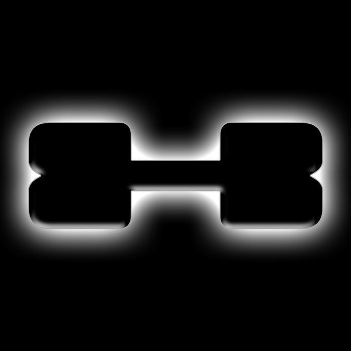 Oracle Lighting 3141-X-001 Universal Illuminated LED Letter Badges - Matte Black Surface Finish - X - Truck Part Superstore