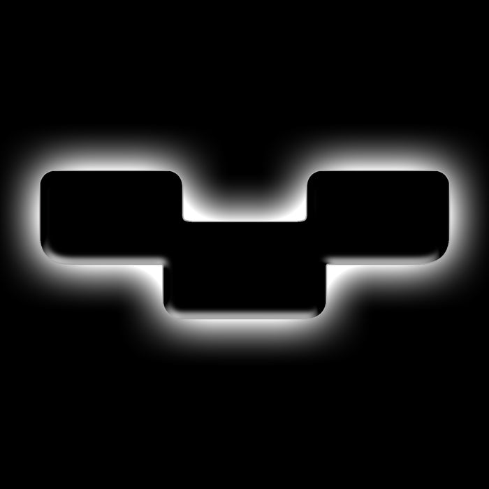 Oracle Lighting 3141-Y-001 Universal Illuminated LED Letter Badges - Matte Black Surface Finish - Y - Truck Part Superstore