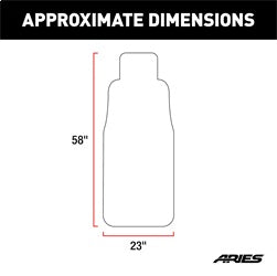 ARIES 3142-01 Seat Defender 58in. x 23in. Removable Waterproof Grey Bucket Seat Cover - Truck Part Superstore