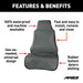 ARIES 3142-01 Seat Defender 58in. x 23in. Removable Waterproof Grey Bucket Seat Cover - Truck Part Superstore