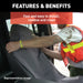 ARIES 3142-01 Seat Defender 58in. x 23in. Removable Waterproof Grey Bucket Seat Cover - Truck Part Superstore