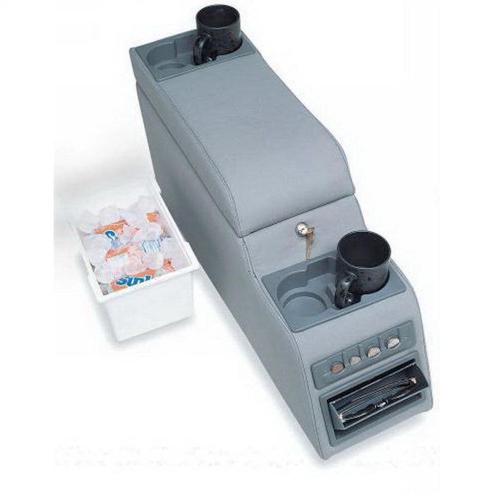 Rampage 31511 Locking Center Console; Gray; 27.25 in x 8.75 in. x 12.5 in.; - Truck Part Superstore