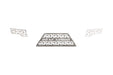 Road Armor 3152DRMD Identity Rear Bumper Components; Identity Mesh; Raw Stainless Steel; - Truck Part Superstore