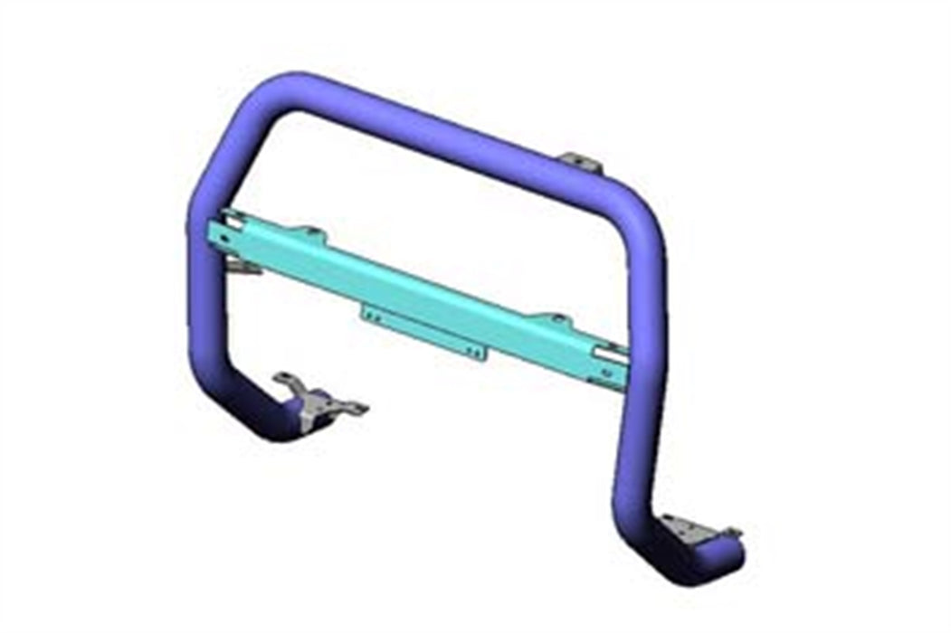 ARB 3154010 Nudge Bar; Front; Gray Powdercoat; Provision For Driving Lights And CB Antenna; - Truck Part Superstore
