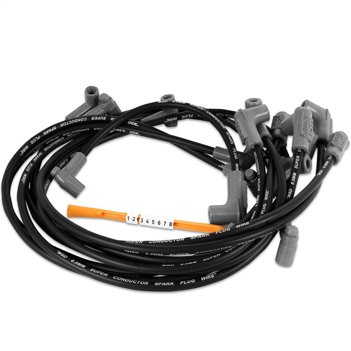 MSD 31543 8.5mm Super Conductor Wire Set; Close Fit; Chevy Sprint Car; - Truck Part Superstore