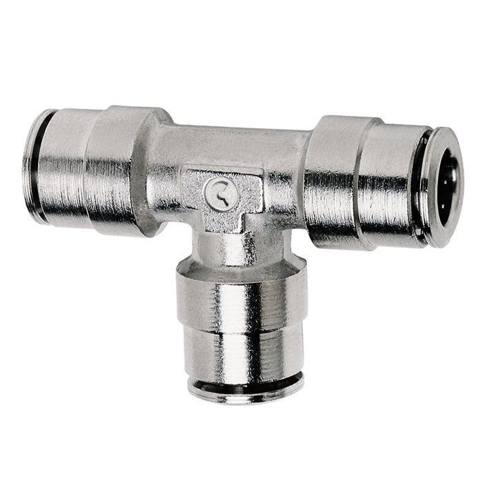 Firestone Ride-Rite 3461 Union Tee Air Fitting; 1/4 in. Push-Lock; Package Quantity Of 1; - Truck Part Superstore