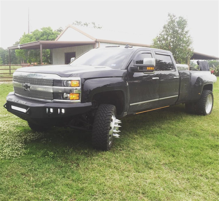 Road Armor 315R0B-NW Stealth Non-Winch Front Bumper; Steel; Satin Black; Square Fog Light Holes; - Truck Part Superstore