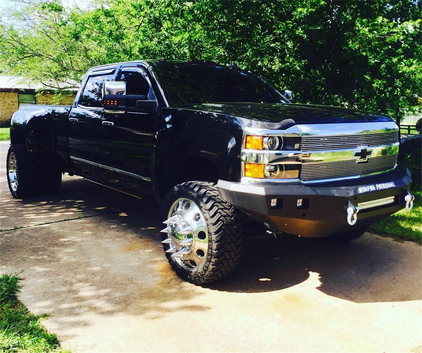 Road Armor 315R0B-NW Stealth Non-Winch Front Bumper; Steel; Satin Black; Square Fog Light Holes; - Truck Part Superstore