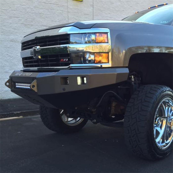 Road Armor 315R0B-NW Stealth Non-Winch Front Bumper; Steel; Satin Black; Square Fog Light Holes; - Truck Part Superstore