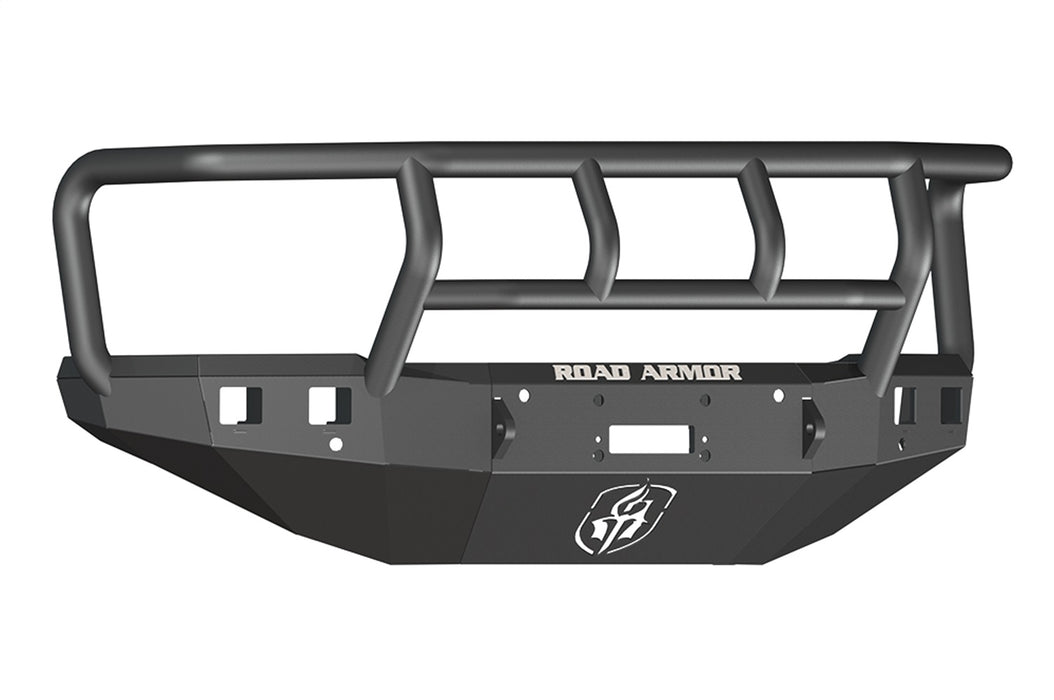 Road Armor 315R2B Stealth Winch Front Bumper; Titan II Guard; Satin Black; Square Fog Light Holes; - Truck Part Superstore