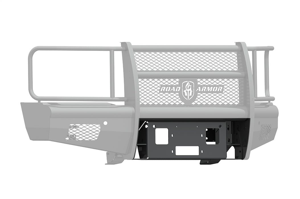 Road Armor 315V-WP Vaquero Winch Plates; Front; Satin Black; - Truck Part Superstore