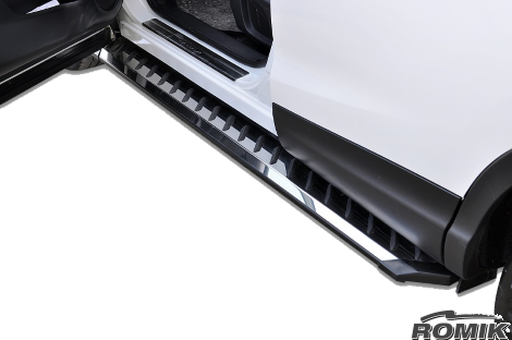 Romik 31617418 Mitsubishi Eclipse Cross Running Boards Polished Stainless Steel 2018-Present RZR Series Romik - Truck Part Superstore