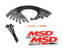 MSD 31633 8.5mm Super Conductor Wire Set; 8.5 mm; Low Resistance; Black; - Truck Part Superstore