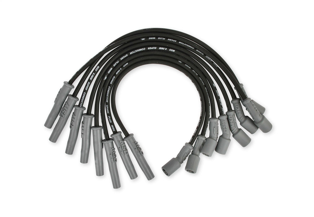 MSD 31633 8.5mm Super Conductor Wire Set; 8.5 mm; Low Resistance; Black; - Truck Part Superstore
