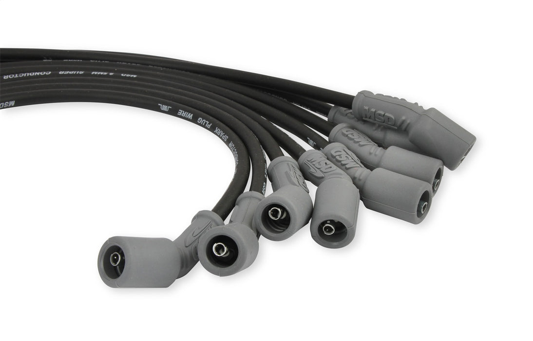 MSD 31633 8.5mm Super Conductor Wire Set; 8.5 mm; Low Resistance; Black; - Truck Part Superstore