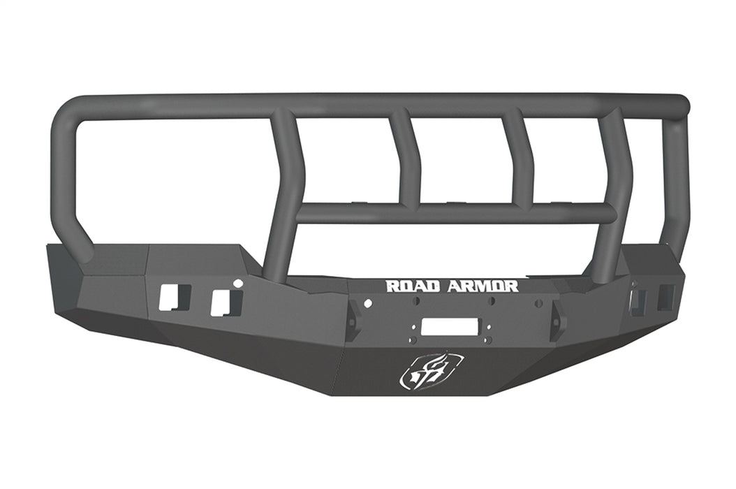Road Armor 316R2B Stealth Winch Front Bumper; Titan II Guard; Satin Black; Square Fog Light Holes; - Truck Part Superstore
