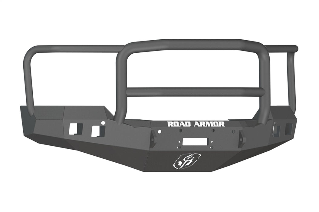 Road Armor 316R5B Stealth Winch Front Bumper; Lonestar Guard; Satin Black; Square Fog Light Holes; - Truck Part Superstore