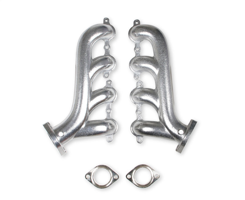 Flowtech 31730-1FLT Exhaust Manifold; For Use w/LS Engine Swap; 2.25 in. O.D.; Silver Ceramic; - Truck Part Superstore