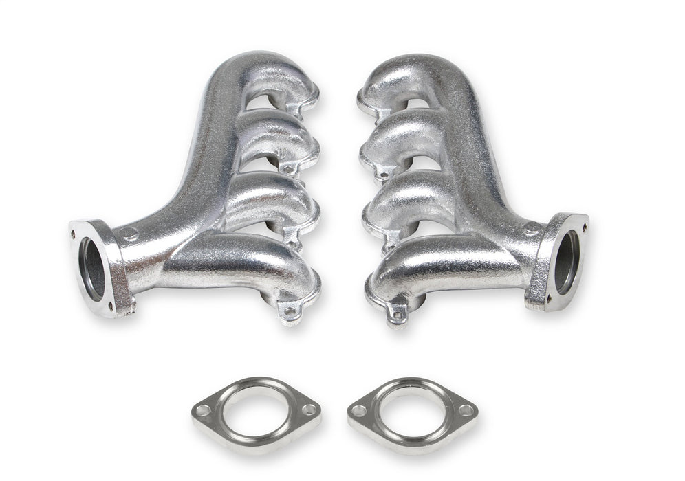 Flowtech 31730-1FLT Exhaust Manifold; For Use w/LS Engine Swap; 2.25 in. O.D.; Silver Ceramic; - Truck Part Superstore