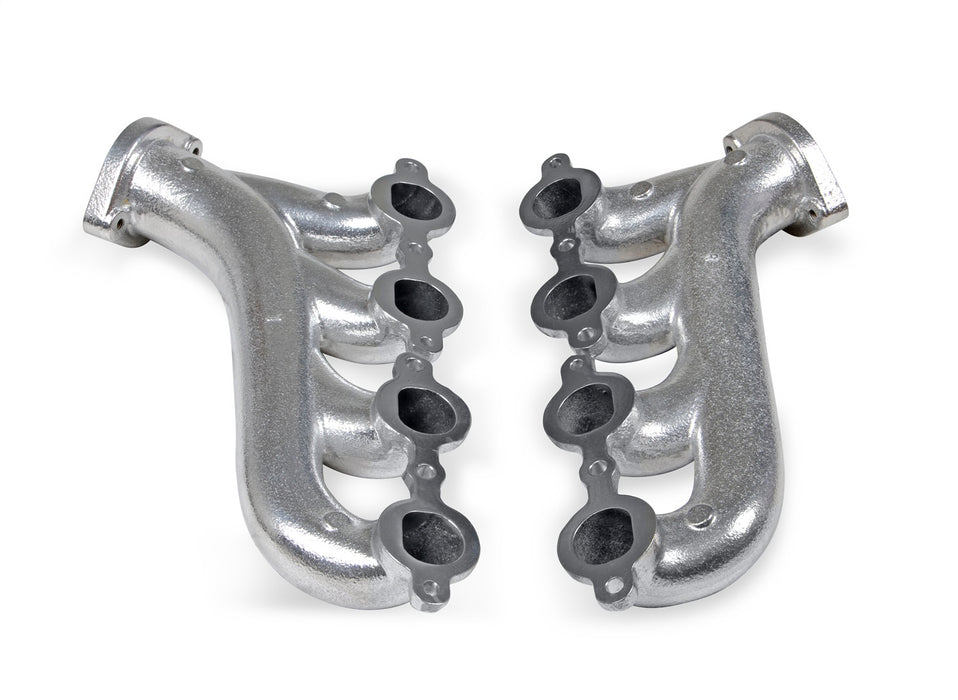 Flowtech 31730-1FLT Exhaust Manifold; For Use w/LS Engine Swap; 2.25 in. O.D.; Silver Ceramic; - Truck Part Superstore