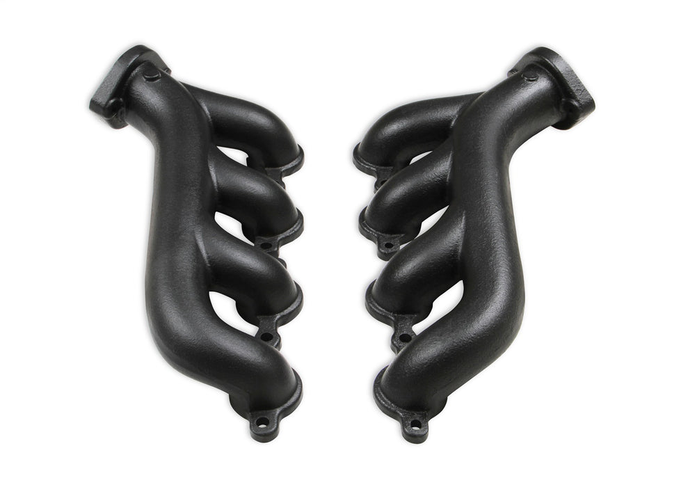 Flowtech 31730-3FLT Exhaust Manifold; For Use w/LS Engine Swap; 2.25 in. O.D.; Black Ceramic; - Truck Part Superstore