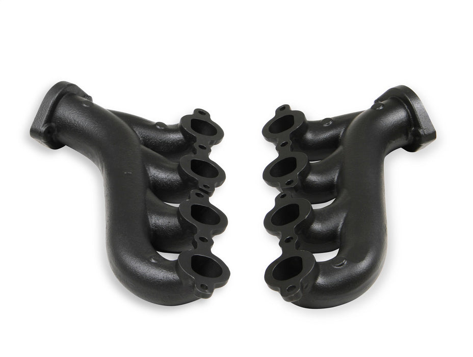 Flowtech 31730-3FLT Exhaust Manifold; For Use w/LS Engine Swap; 2.25 in. O.D.; Black Ceramic; - Truck Part Superstore