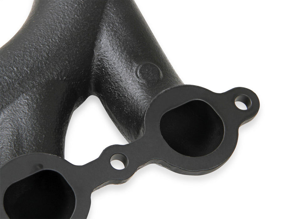Flowtech 31730-3FLT Exhaust Manifold; For Use w/LS Engine Swap; 2.25 in. O.D.; Black Ceramic; - Truck Part Superstore