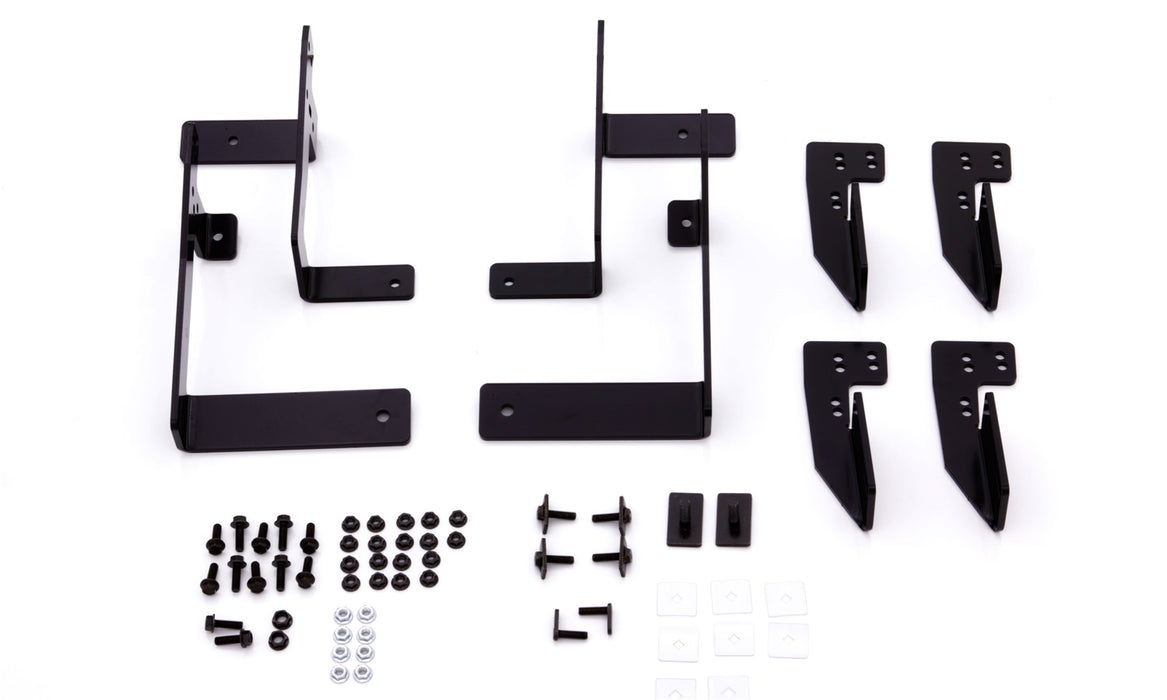 Lund 318038 Nerf Bar Step Bracket Kit; Black; No Drill; - Truck Part Superstore