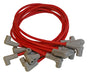 MSD 31839 Custom Spark Plug Wire Set; 8.5mm; Red; w/HEI; 90 Degree Boots; - Truck Part Superstore