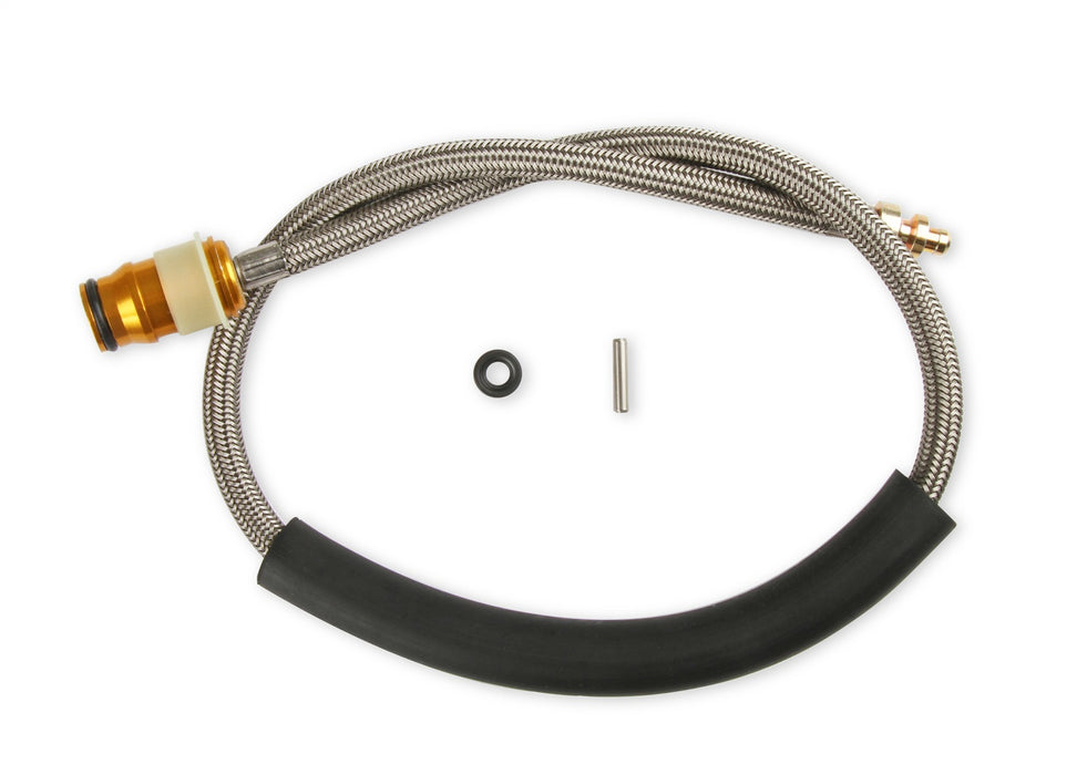 Holley 319-306 High Flow Hydraulic Clutch Line; 24 in.; Braided Steel; - Truck Part Superstore