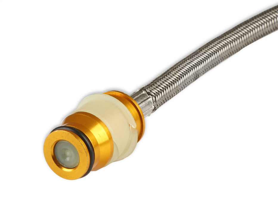 Holley 319-306 High Flow Hydraulic Clutch Line; 24 in.; Braided Steel; - Truck Part Superstore