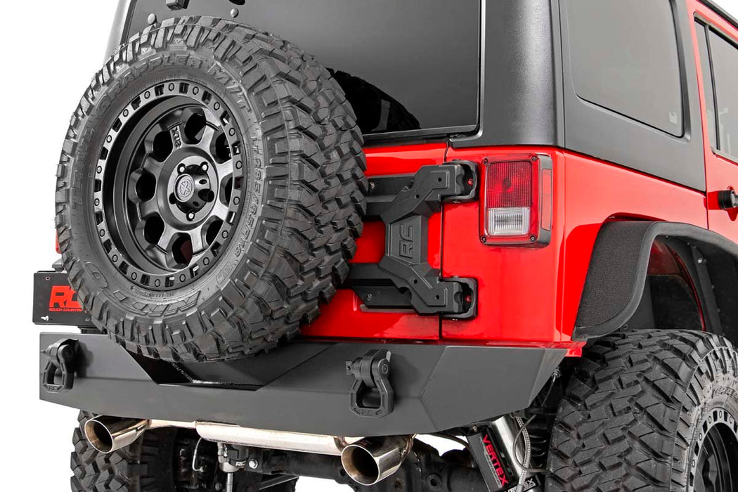 Rough Country 10523 HD Hinged Spare Tire Carrier Kit 07-18 Jeep JK Rough Country - Truck Part Superstore
