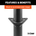 CURT 28200 CURT 28200 A-Frame Trailer Jack; 2;000 lbs; 14-1/4 Inches Vertical Travel - Truck Part Superstore