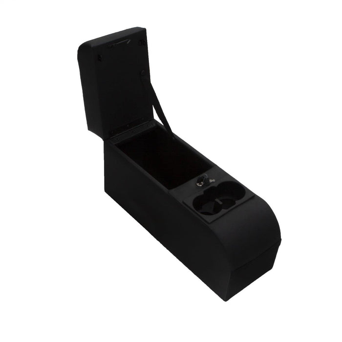 Rampage 32015R Center Console; Black Denim; - Truck Part Superstore