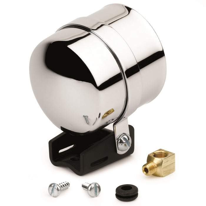 AutoMeter 3201 GAUGE MOUNT; 2 5/8in.; PEDESTAL W/CHROME CUP; FOR ELEC. GAUGE - Truck Part Superstore